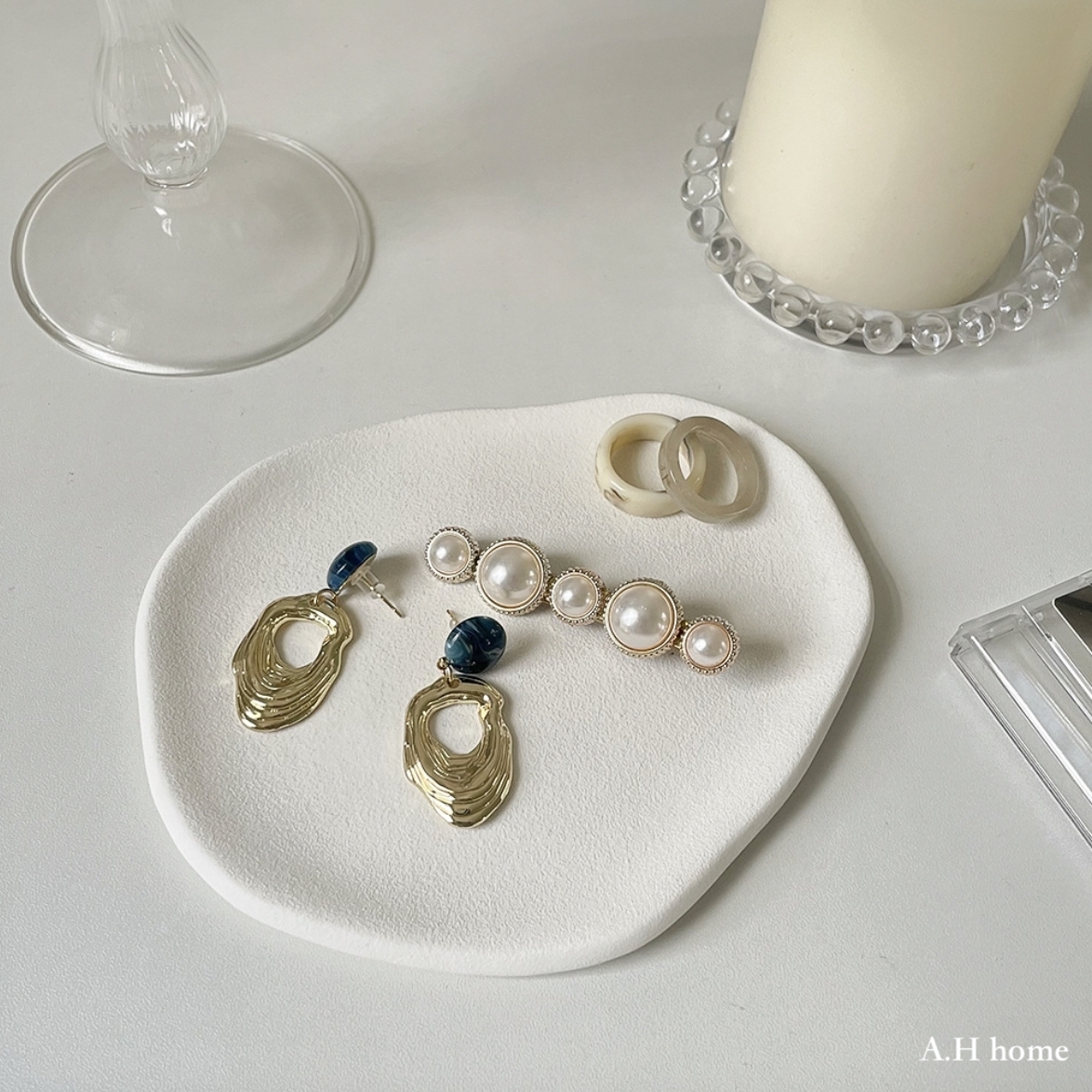 【ＡＨ549】韓國ins不規則磨砂收納盤