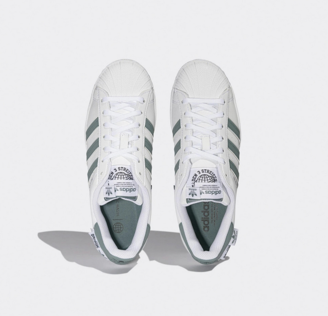 ADIDAS SUPERSTAR 男 休閒鞋 白綠HQ6455 NoV Lu