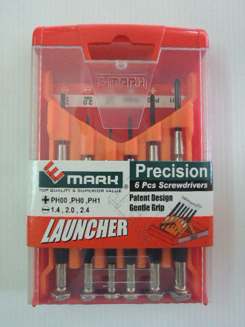 ＊中崙五金【附發票】 EMARH (紅盒)綜合起子組 6隻入 附盒子 可立式