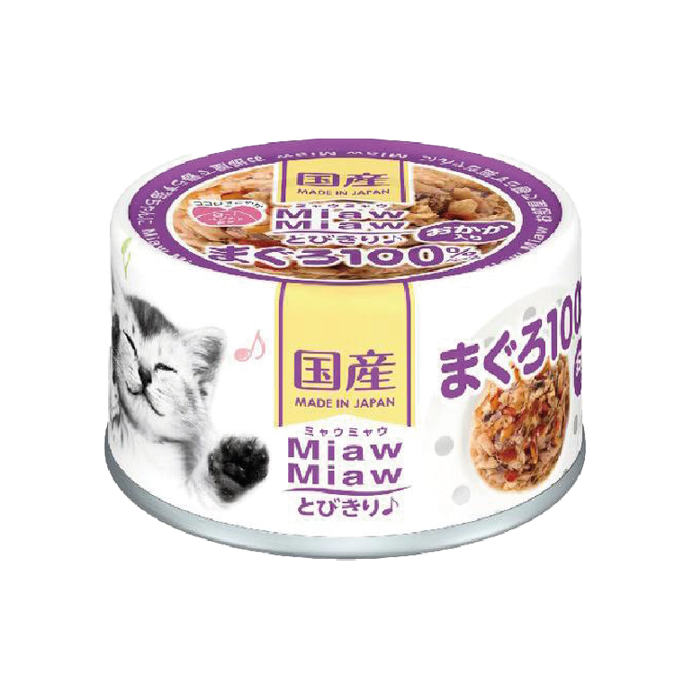 【24罐優惠】AIXIA｜MiawMiaw 樂妙喵 吞拿魚+鰹魚 60g (AXA-2600)