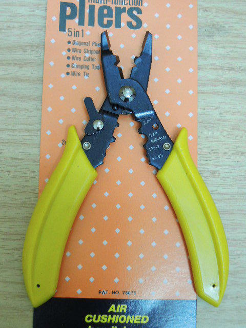 ＊中崙五金【附發票】pliers專業型檢定用剝線鉗 五合一 CJC-8101 功能鉗 多功能壓著鉗 no:78076