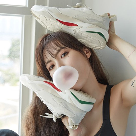 Puma Thunder spectra 古馳配色 白綠紅 泫雅款 老爹鞋【36751612】