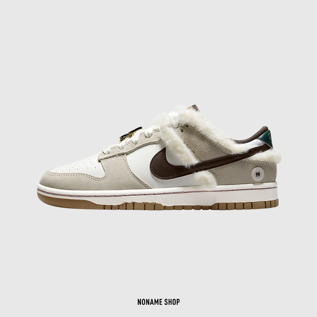 NIKE DUNK LOW WMNS FUR BLING 絨毛 泰迪 寶石 泰迪熊 (女款)