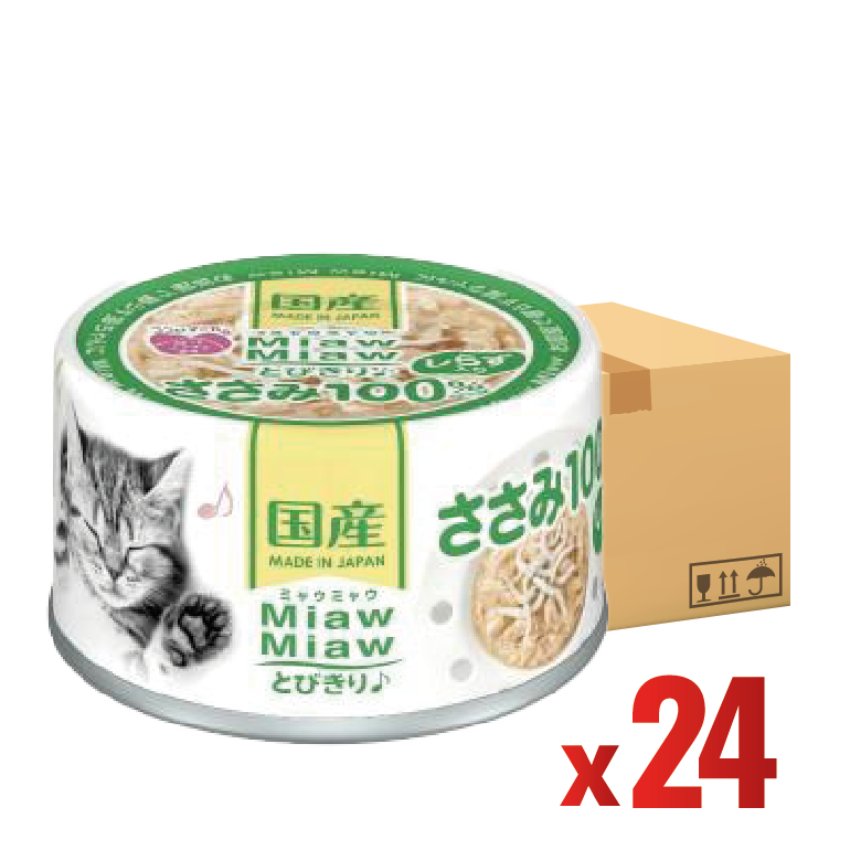 【24罐優惠】AIXIA｜MiawMiaw 樂妙喵 雞肉+吻仔魚 60g (AXA-2723)
