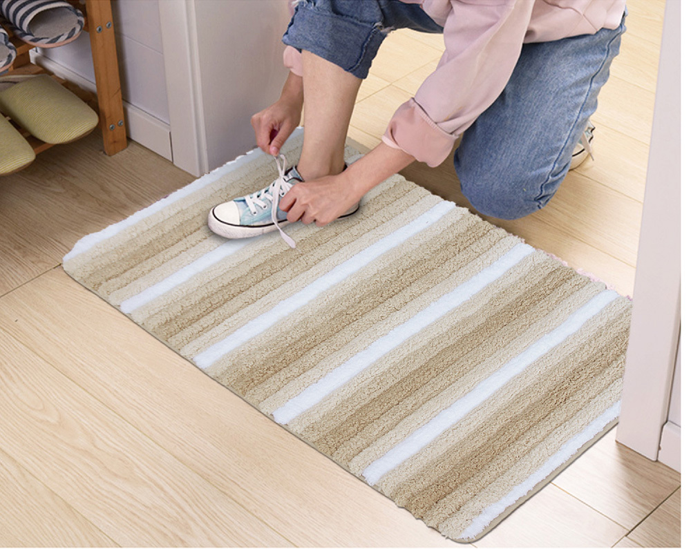 波浪型超吸水踏墊浴墊(45x60cm)_煙灰藍