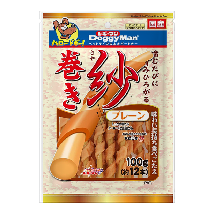 Doggyman | 雞肉包火雞筋 100g（約12本） (DYM-0133)