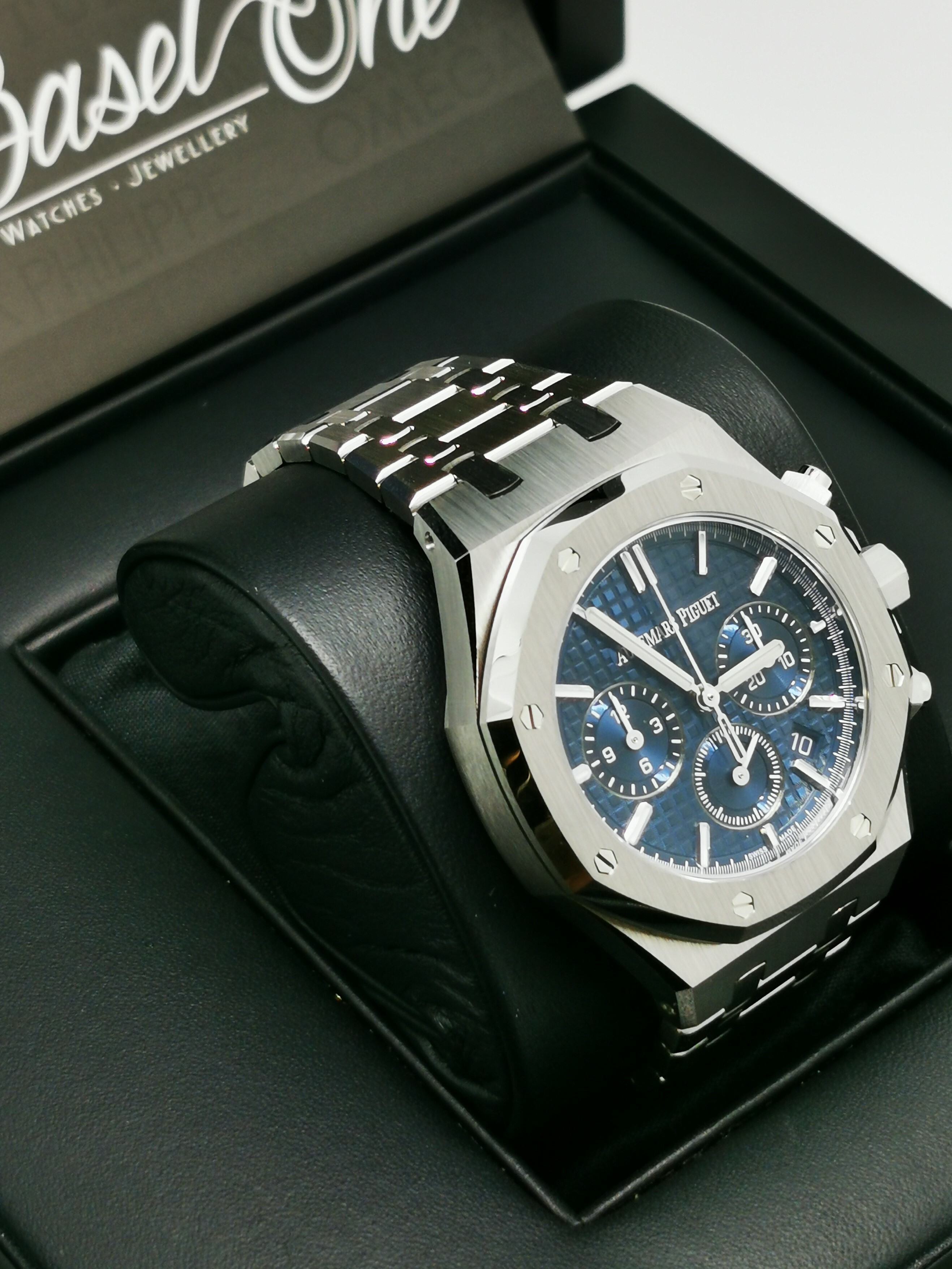 26715ST AP BLUE DIAL STEEL ROYAL OAK CHRONOGRAPH