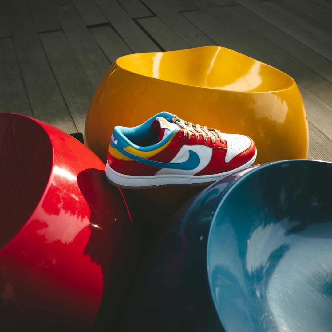 【APAIR】現貨 Nike Dunk Low QS LeBron James x Fruity Pebbles 彩色 DH8009-600