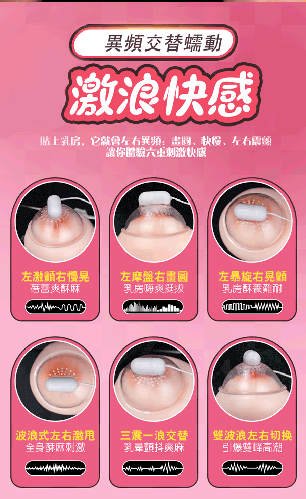 GALAKU 第三代撩乳吸吮 20種變頻乳房按摩器