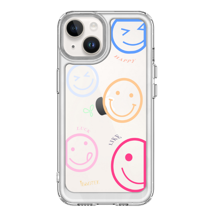 iPhone 13-15系列 手機防摔殼繽紛笑臉
