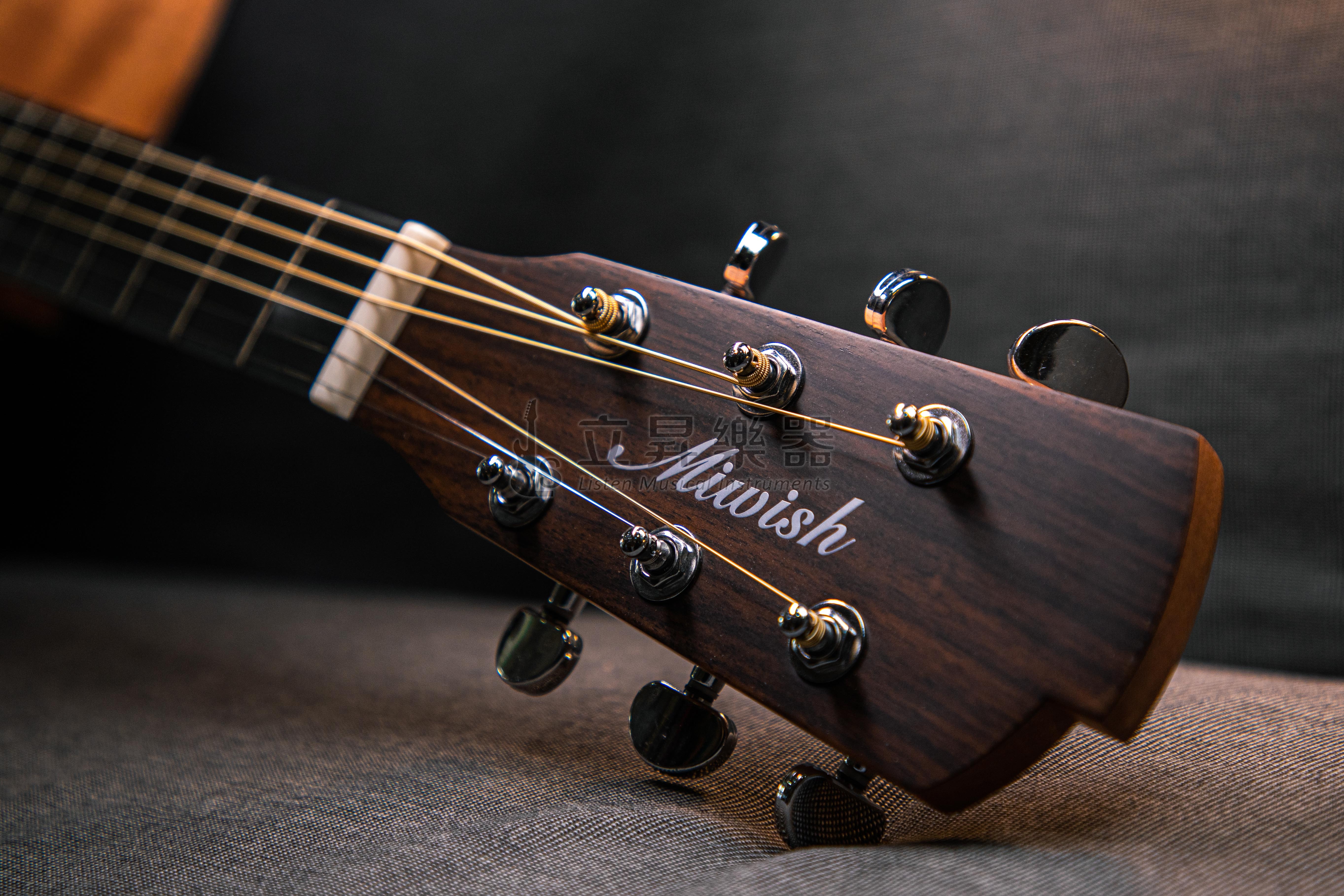 Miwish-L 民謠吉他 GSCC 非洲桃花心木面單 40吋 木吉他 附原廠軟Case 第 5 張圖片｜三峽吉他 / Bass