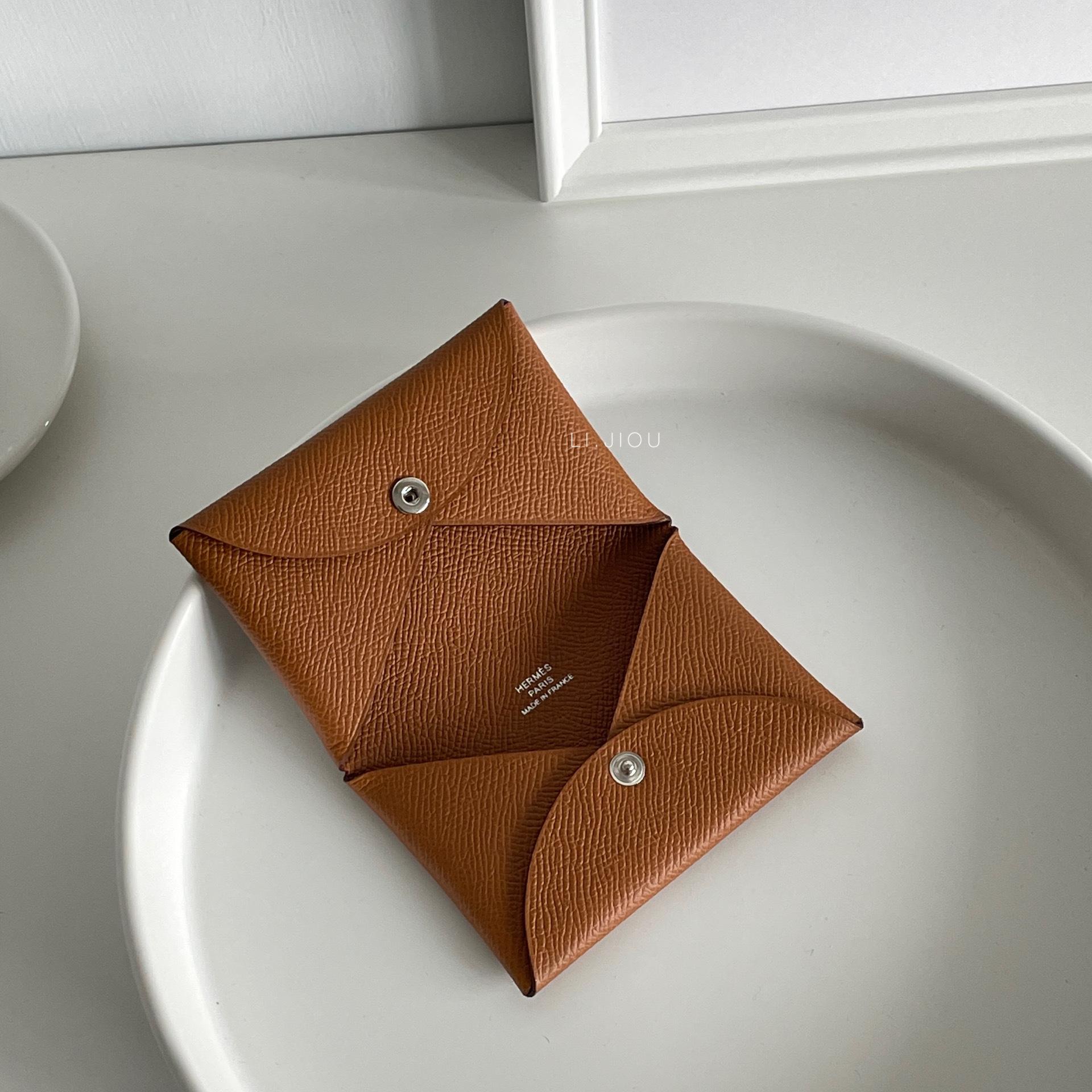 Hermes Calvi 金棕 愛馬仕卡包