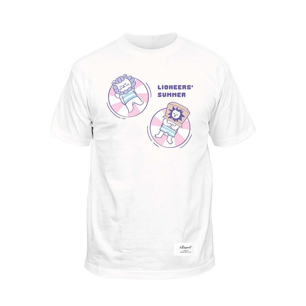 22-23 吉祥物享樂泳圈短TEE | 白