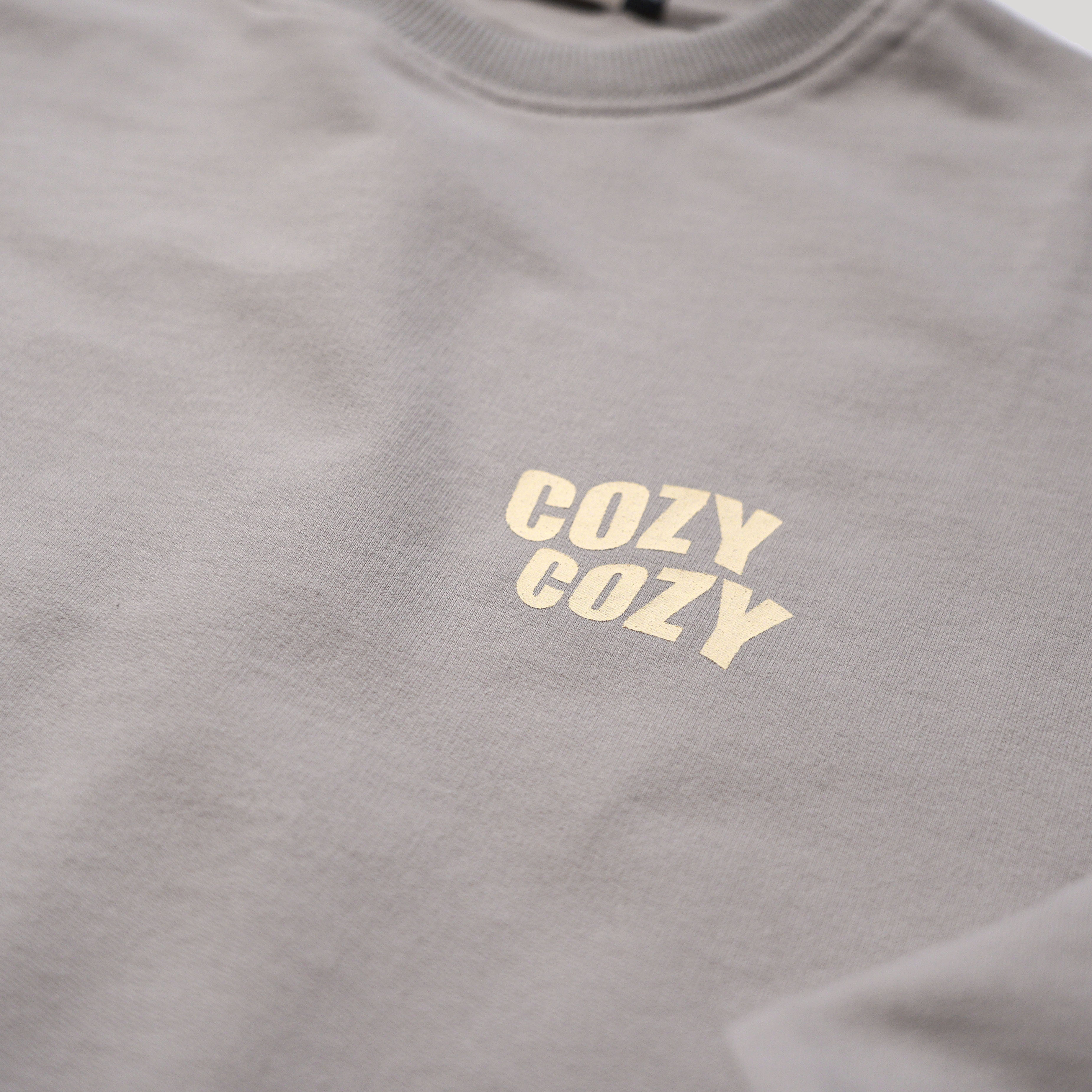 P.B.P - “COZY COZY” TEE - LIGHT GRAY
