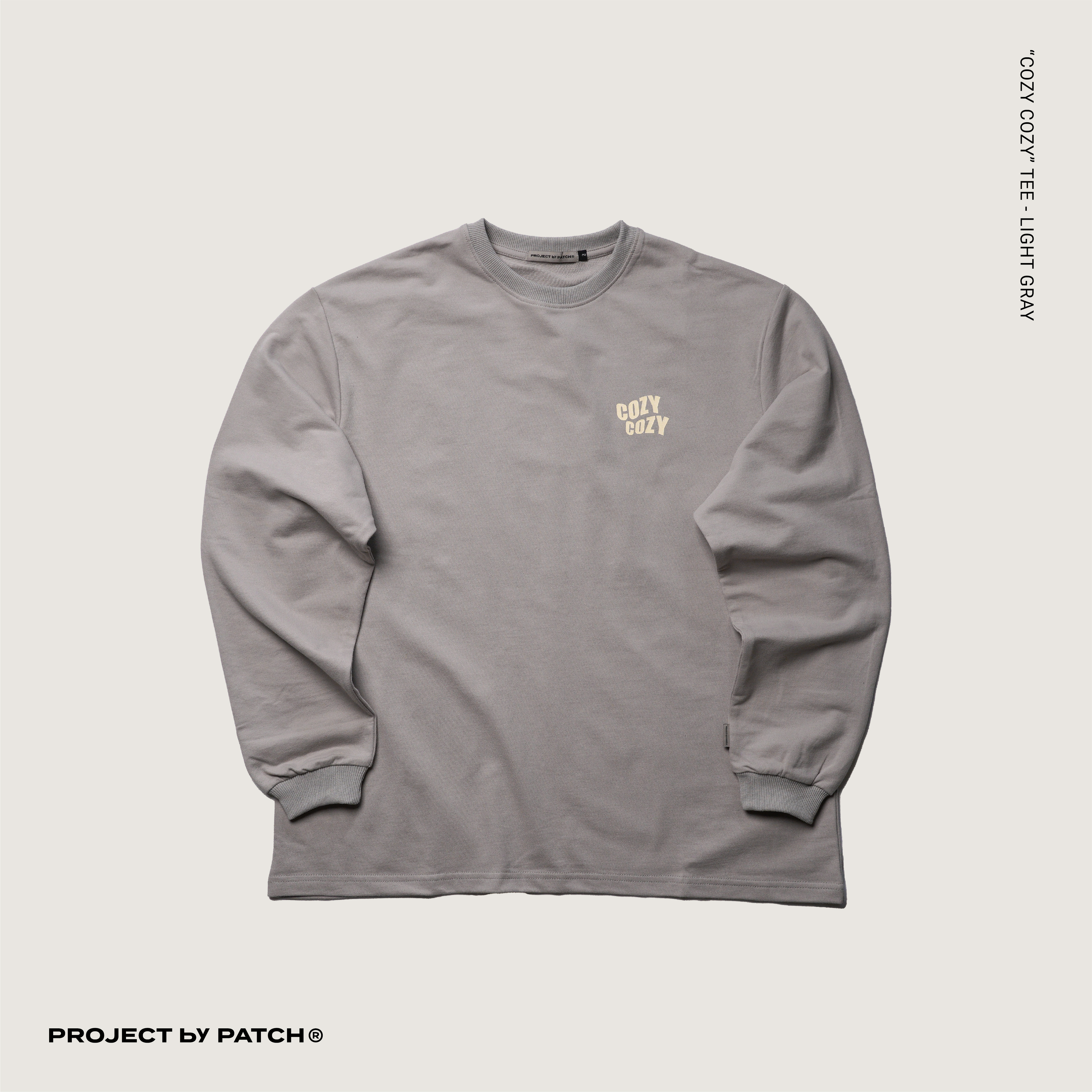 P.B.P - “COZY COZY” TEE - LIGHT GRAY
