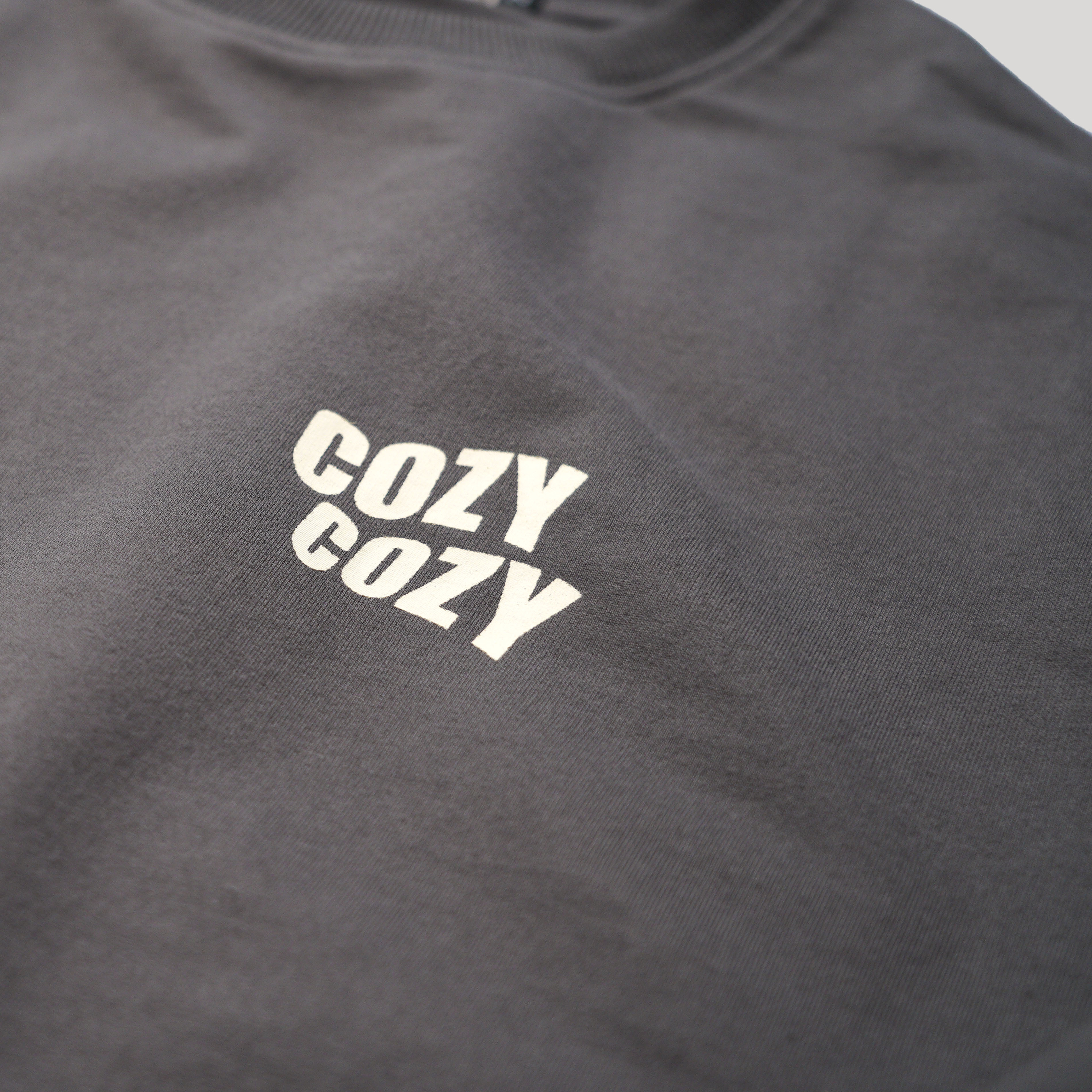 P.B.P - “COZY COZY” TEE - DARK GRAY