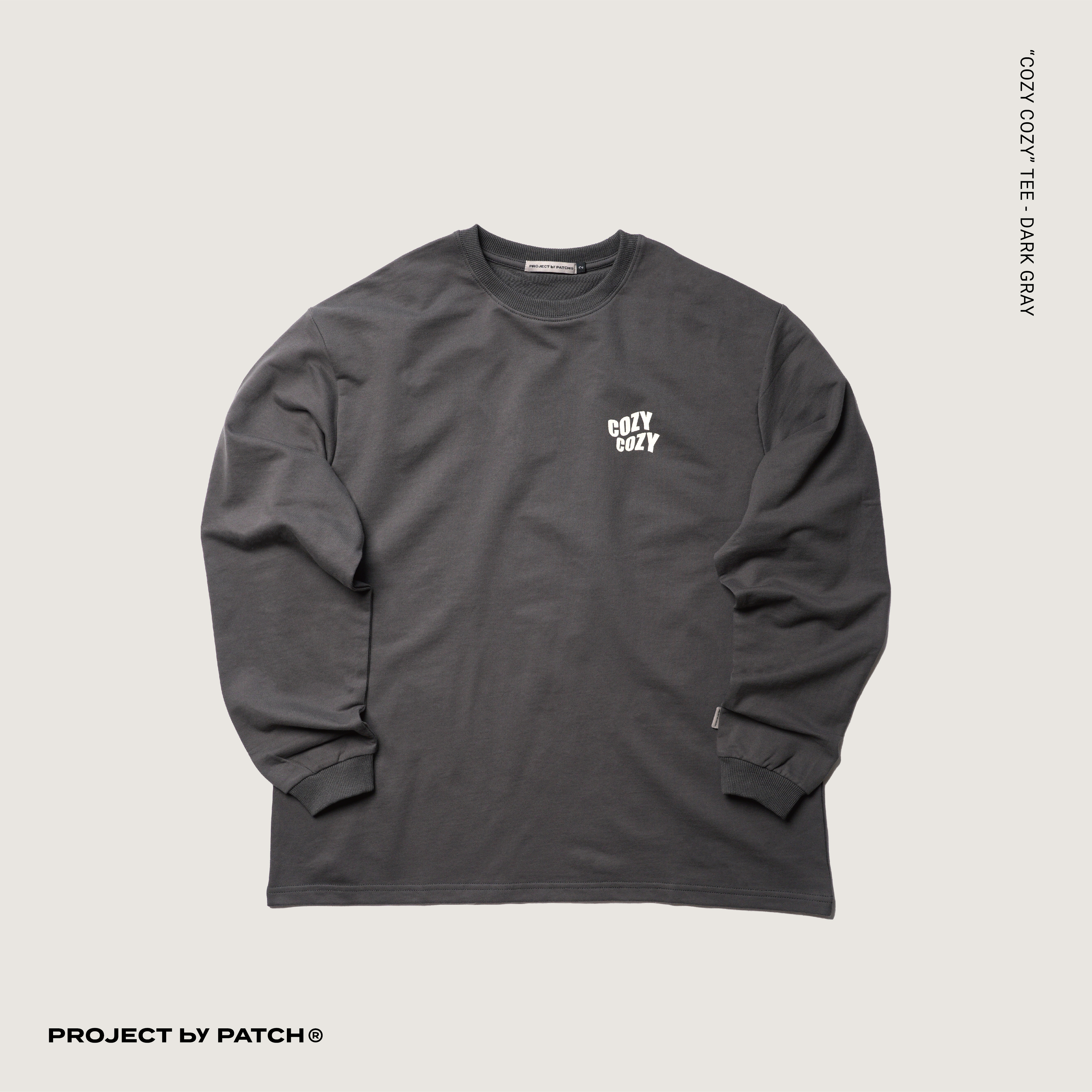 P.B.P - “COZY COZY” TEE - DARK GRAY