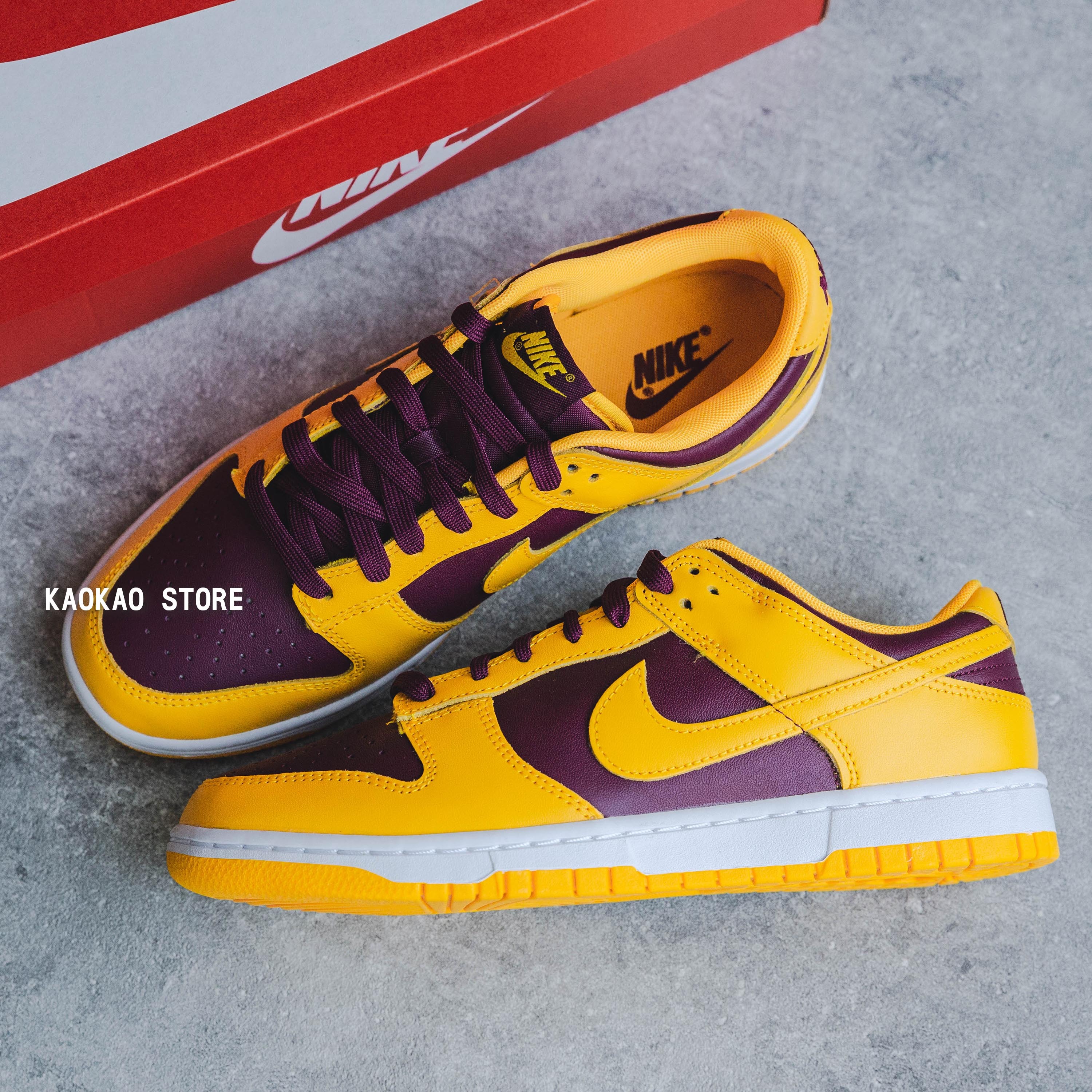 男款 Nike Dunk Low Arizona State 亞利桑那州 黃酒紅 【DD1391-702】