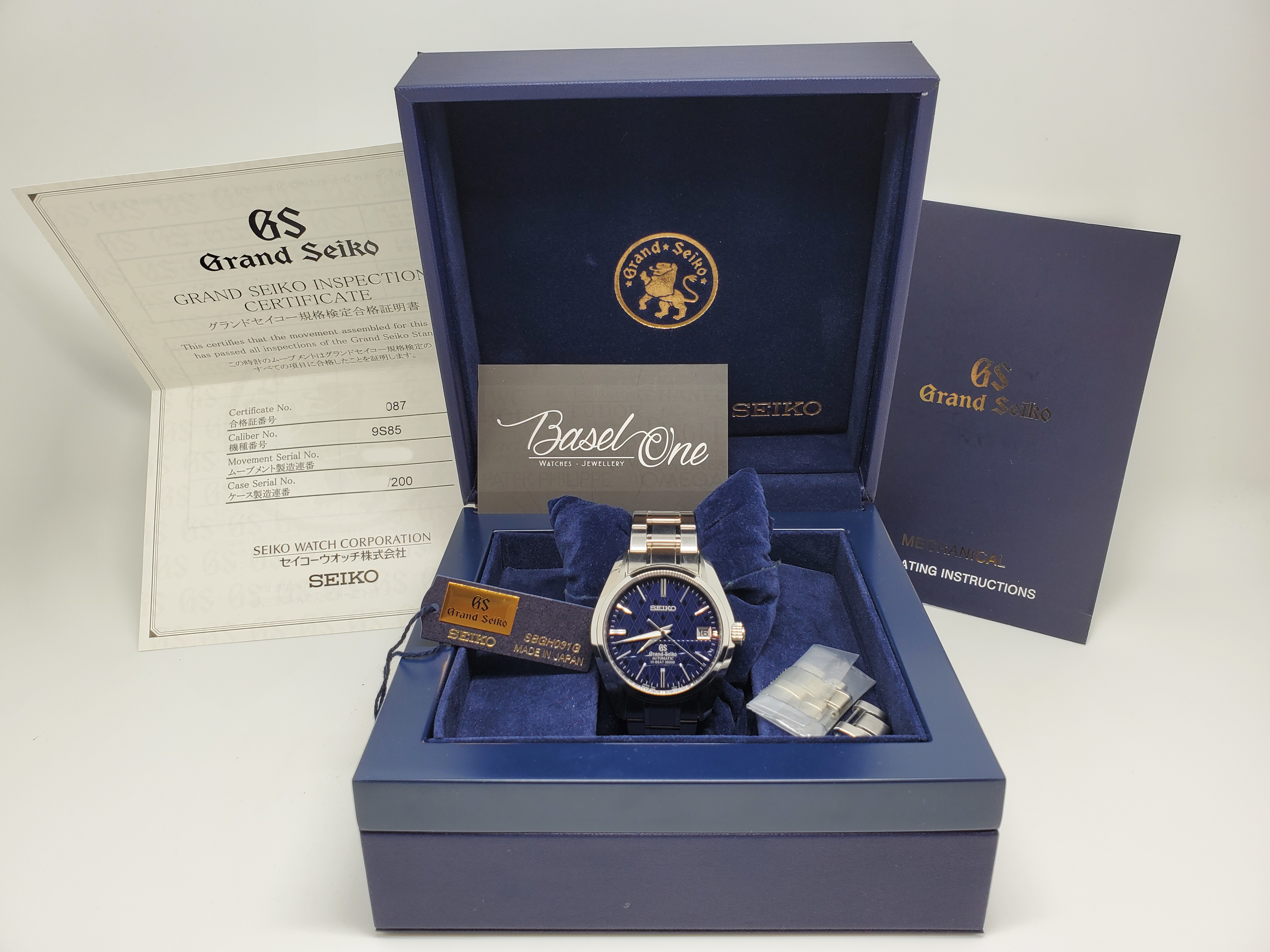 PRE-OWNED GRAND SEIKO SBGH031G LIMITED EDITION OF 200PCs 40MM