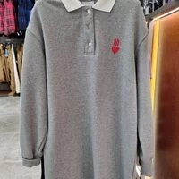 [S] MLB HEART COLLAR ONE PIECE NEW YORK YANKEES,MELANGE GREY, 3FOPH0114-50MGS [FINAL SALE] (SMLB194)