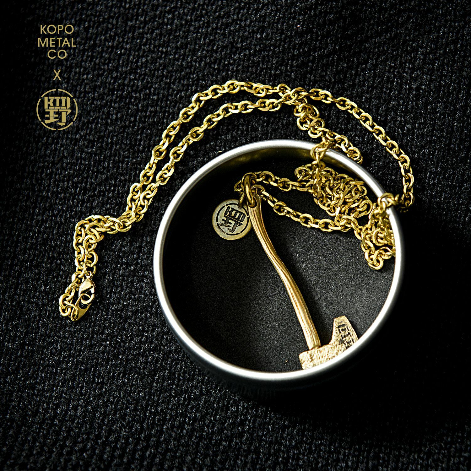 KID ® 野人 x KOPO聯名黃銅斧頭項鍊