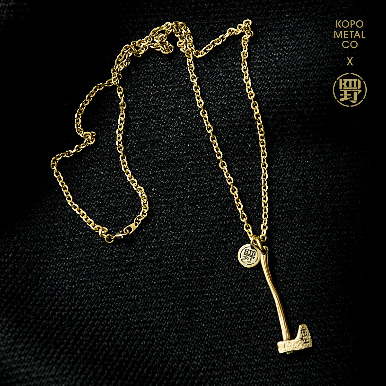 KID ® 野人 x KOPO聯名黃銅斧頭項鍊