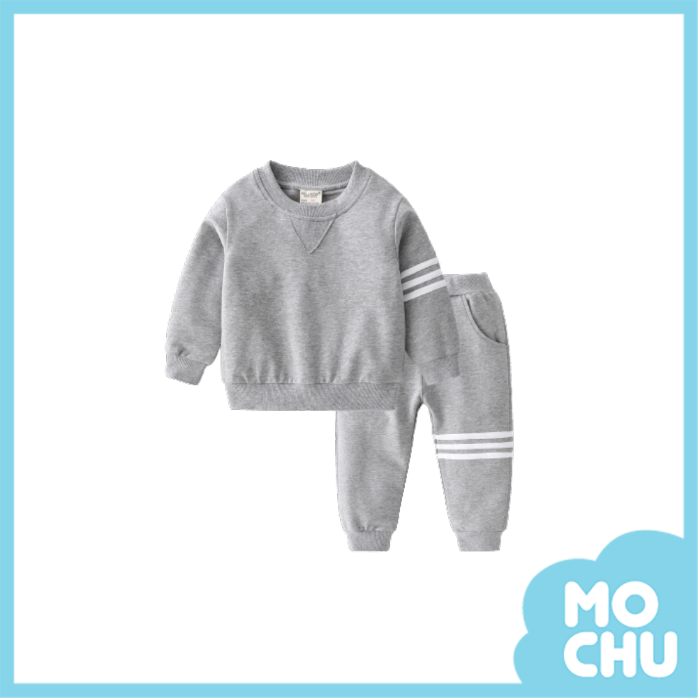 經典條紋衛衣運動套裝(兩色)