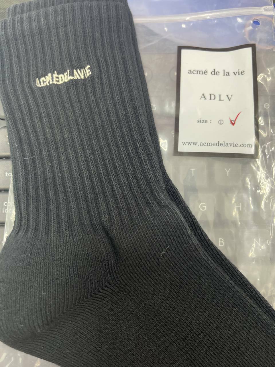 [S] ADLV SOCKS,BLACK, SAV117 (SAV117)