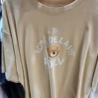 [S] ADLV TEDDY BEAR (BEAR DOLL) SHORT SLEEVE T-SHIRT,BEIGE, ADLV21SS-SSADBG-TBD (SAV121)