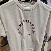 [S] ADLV CIRCLE LOGO ARTWORK BASIC SHORT SLEEVE T-SHIRT,WHITE, ADLV22SS-SSACCA-WHT (SAV125)