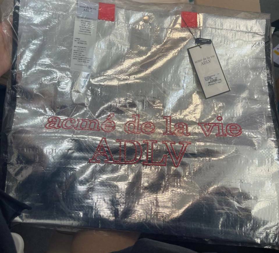 [S] ADLV TOTE BAG,SILVER, ADLV19FW-BGMCLG-SIV (SAV112)