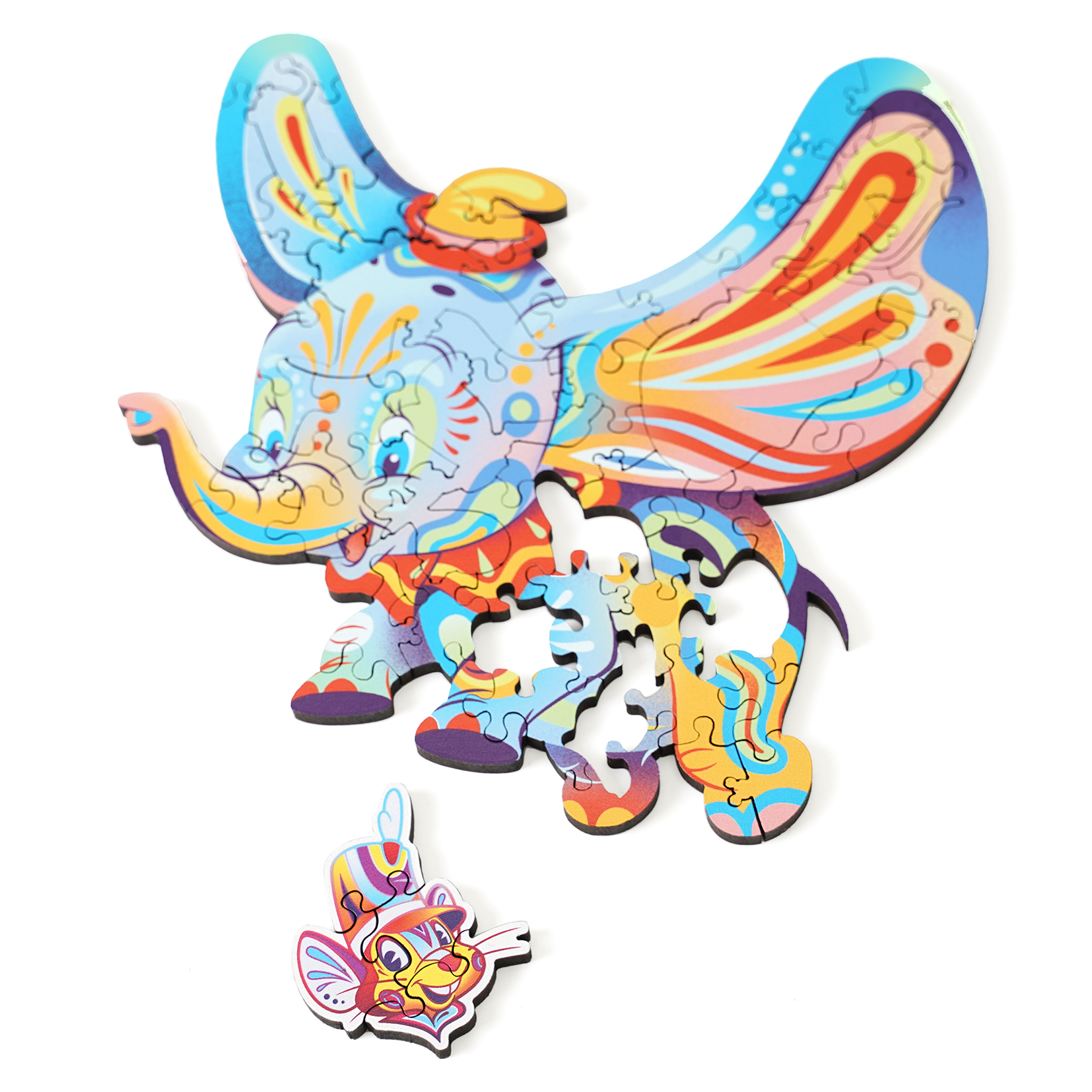 迪士尼圖騰木拼-小飛象 Disney Totem Wooden Puzzle - Dumbo