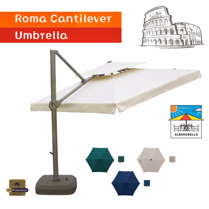 手攪鋁骨羅馬吊傘3m x 3m