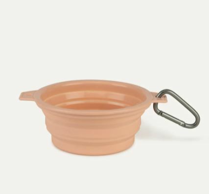 MaxBone - Rubber Travel Bowl - Peach