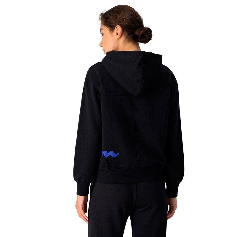 女款- LEGACY 草寫Logo連帽Tee-黑色 （115621-KK001）