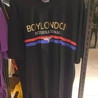 [S] BOYLONDON TWINS EAGLE T-SHIRT,BLACK GOLD, B93TS1402U99 (SBB125)