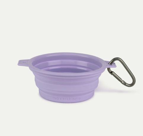 MaxBone - Rubber Travel Bowl - Lavender