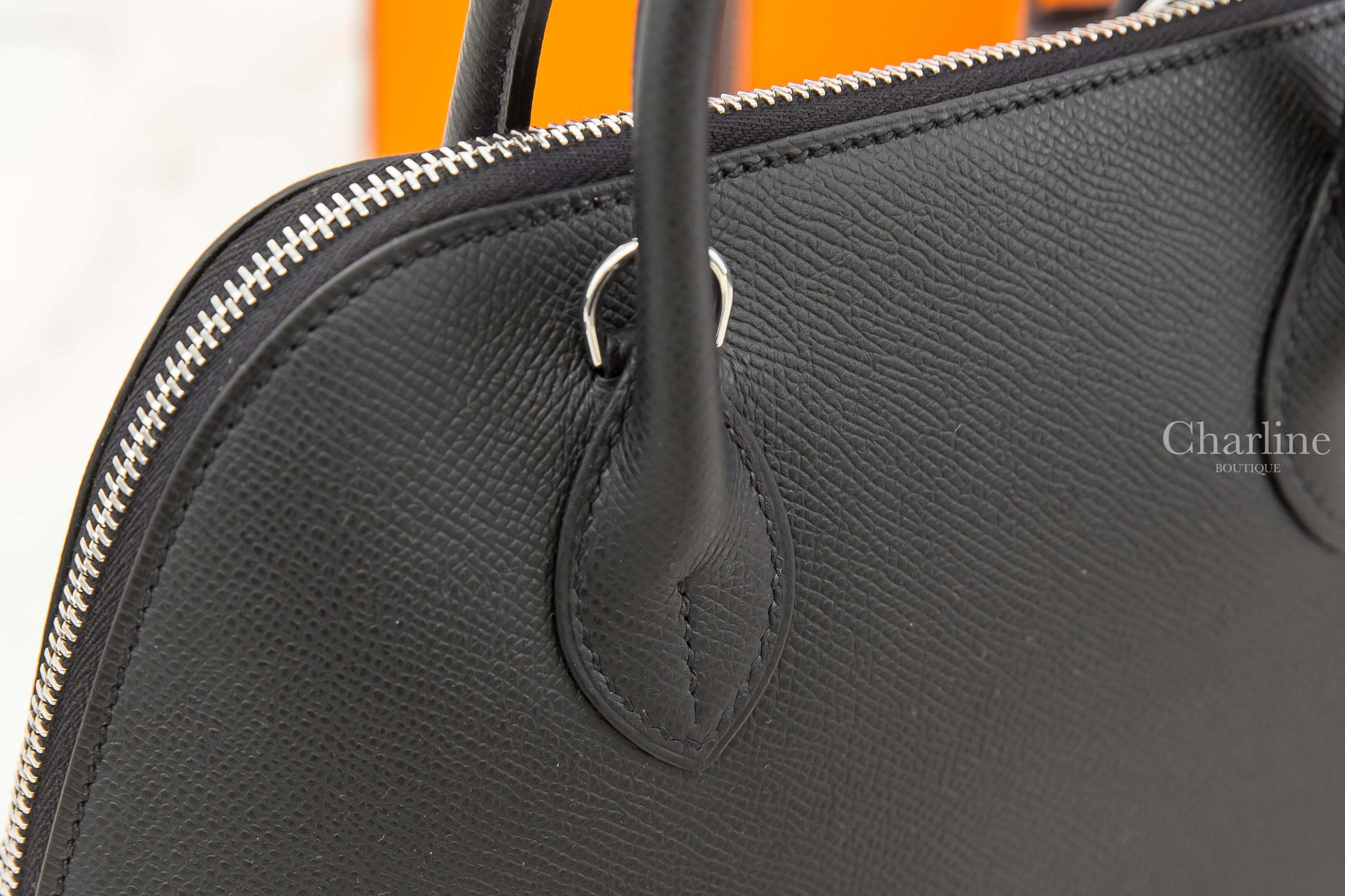 Hermès Bolide 1923 25cm 89 Noir Veau Epsom 黑色銀釦手提肩背包