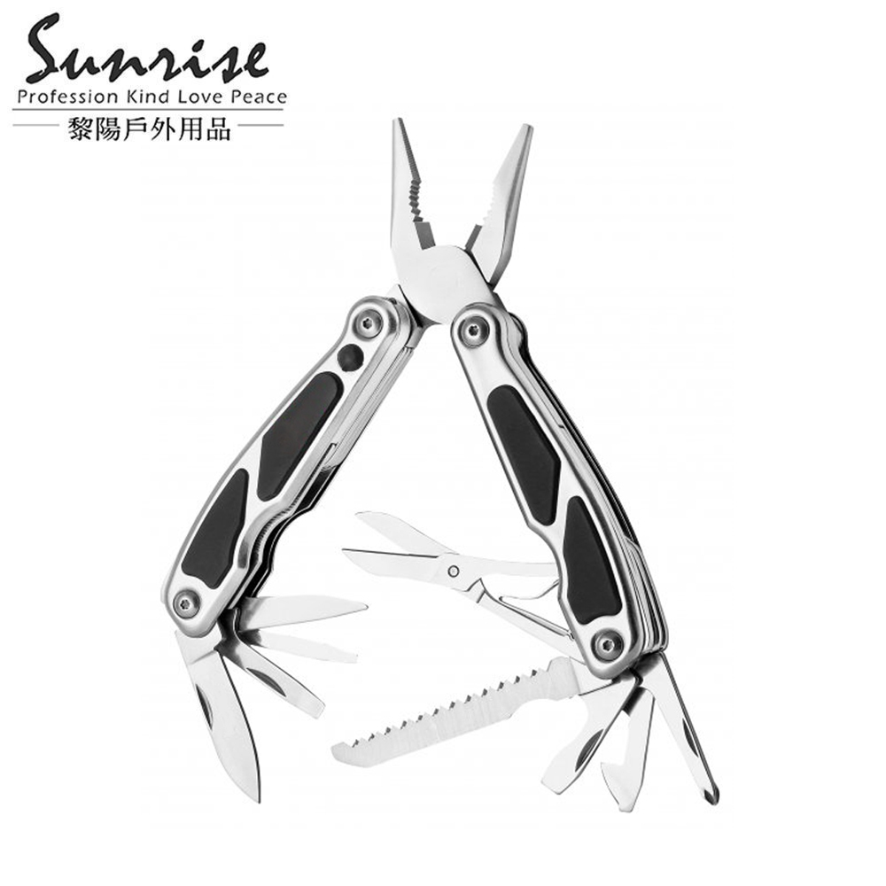 LED萬用工具鉗(大) 2色 瑞士刀/萬用刀/登山露營/野外求生/多功能工具 84CRY2611