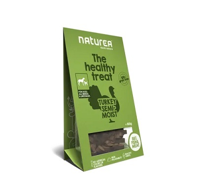 Naturea 鮮肉半濕小食 (犬用) - 火雞 100g【$105 X 4 包】【可混合其他口味】