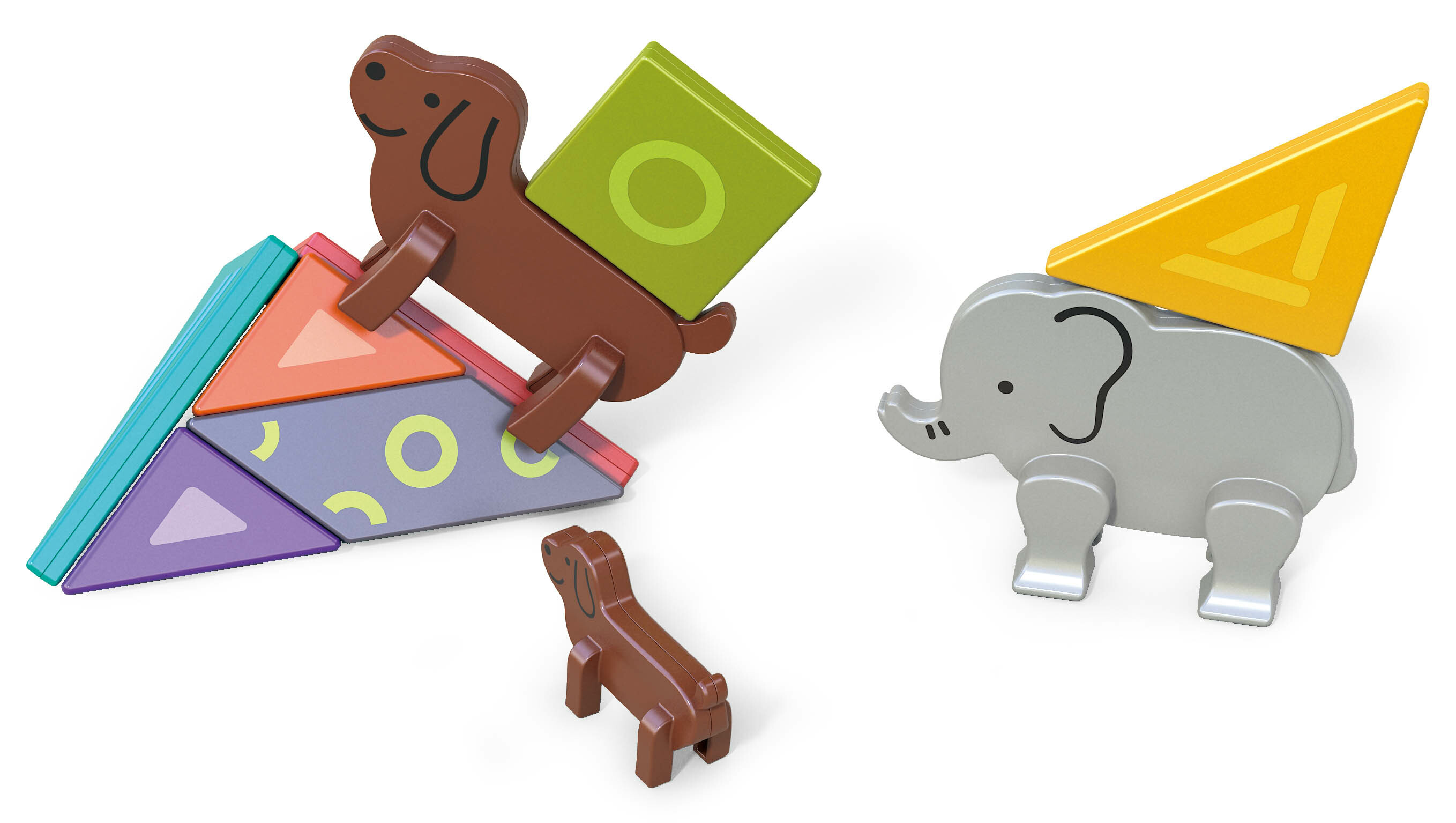 《 匯樂 》 動物磁力七巧板