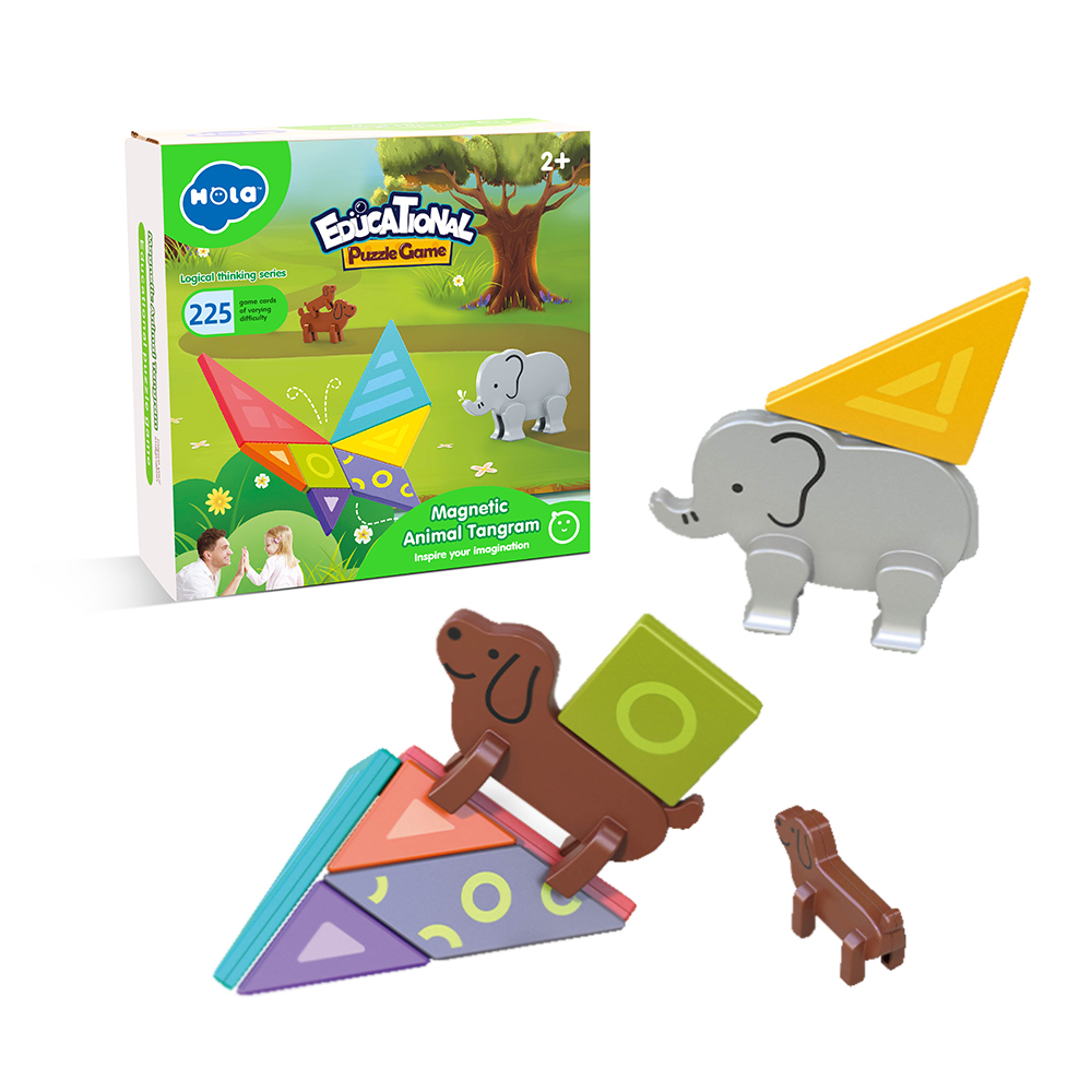 《 匯樂 》 動物磁力七巧板