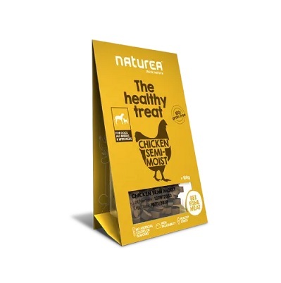 Naturea 鮮肉半濕小食 (犬用) - 雞肉 100g【$105 X 4 包】【可混合其他口味】