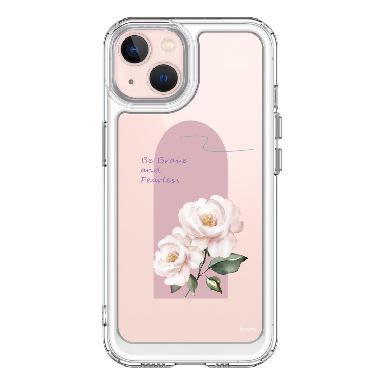 iPhone 13-15系列 手機防摔殼粉花物語