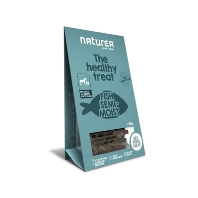 Naturea 鮮肉半濕小食 (犬用) - 魚肉 100g【$105 X 4 包】【可混合其他口味】