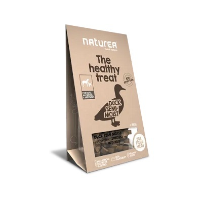 Naturea 鮮肉半濕小食 (犬用) - 鴨肉 100g【$105 X 4 包】【可混合其他口味】