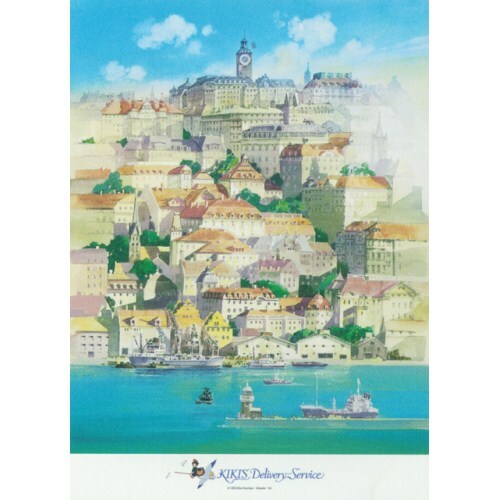 500片拼圖 魔女宅急便 浮在海上的市鎮