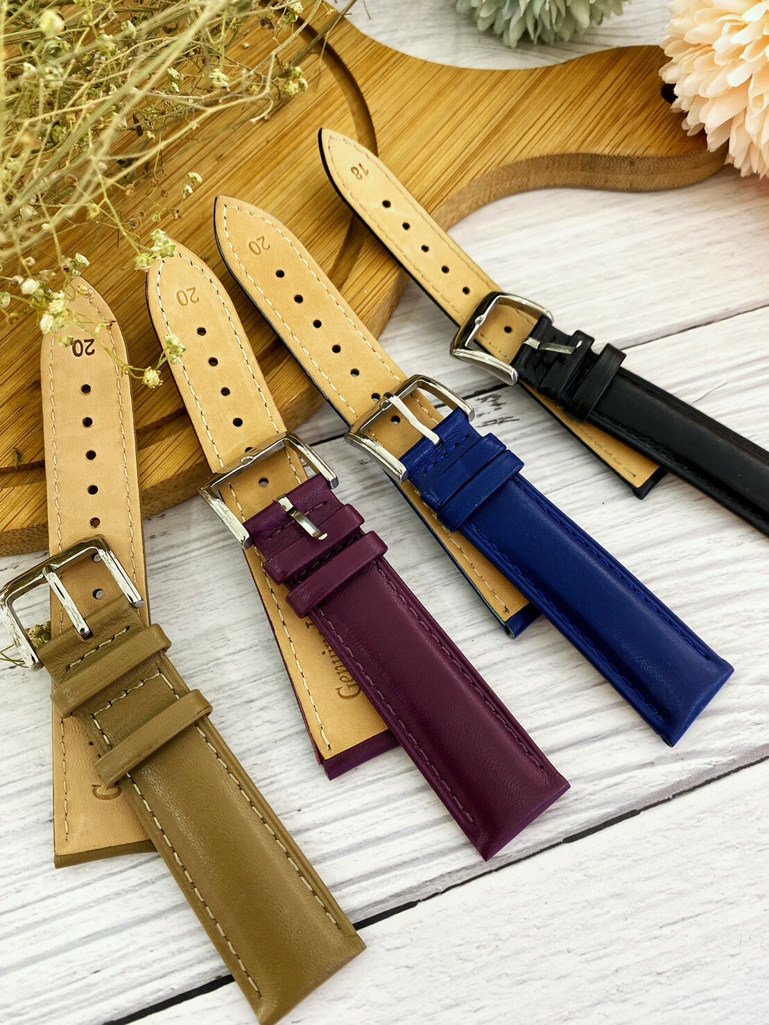 【皮帶】素面皮革質感皮帶 D150 (14mm~22mm) 現代鐘錶