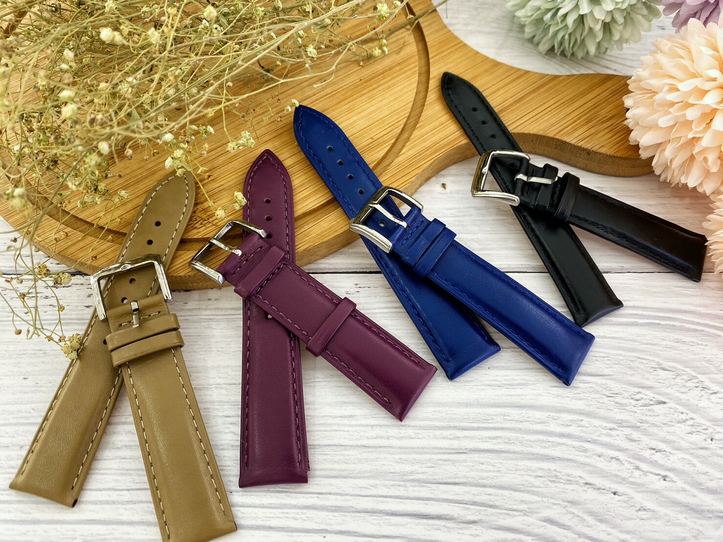 【皮帶】素面皮革質感皮帶 D150 (14mm~22mm) 現代鐘錶