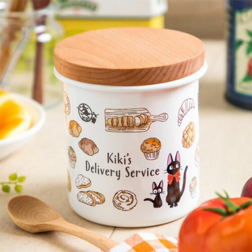 750毫升 木蓋琺瑯收納罐 魔女宅急便